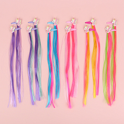 Заколка для волос 2 шт. в наборе (клик-клак с прядью)