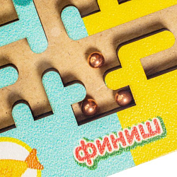 Лабиринт с шариками "Кто, что ест?"