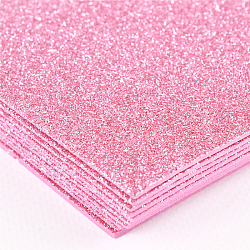 Набор пластичной замши с блёстками розовая А4 10л (фоамиран)