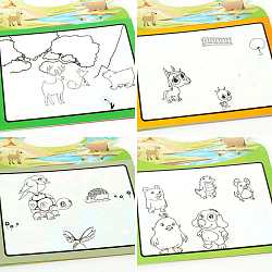 Раскраска  водная с маркером Животные