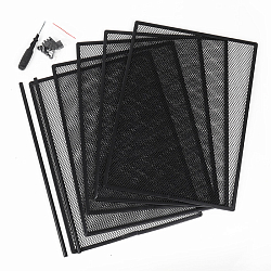 Лоток металлический 5 секций + выдвижная полка+2 навесных органайзера цвет чёрный