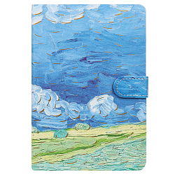 Блокнот 12,7*19 см 112л на магнитной застёжке "Пшеничное поле под пасмурным небом"