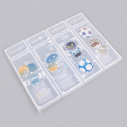 Пенал пластиковый  прозрачный с рисунком  2 отделения