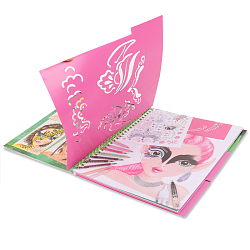 Раскраска с трафаретами на гребне