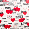 Пакет подарочный 26*32*10 см "Love"