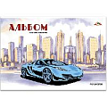 Альбом для рисования на скрепке,40л.,А4,обложка-мелованный картон с УФ-лакированием,"Городское авто"