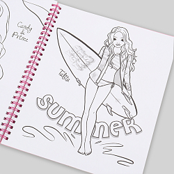 Раскраска на спирали "Модные образы"