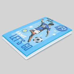 Блокнот 14,3*21см 80л в линейку "Футбол"