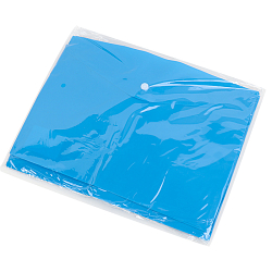 Папка-конверт на кнопке А4 синяя 160мкм