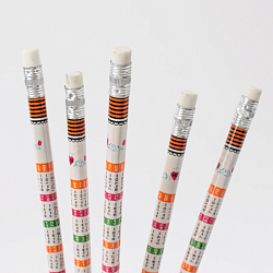 Карандаш ч/г с ластиком "Darvish" корпус таблица умножения НВ