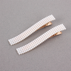 Заколка для волос 2 шт в наборе жемчужная волна