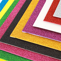 Набор пластичной замши с блёстками на самоклеящейся основе А4 10цв 10л