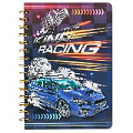 Блокнот 15,5*21см 80л на спирали в клетку "Королевские гонки"