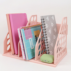 Лоток вертикальный 3 отделения  розовый