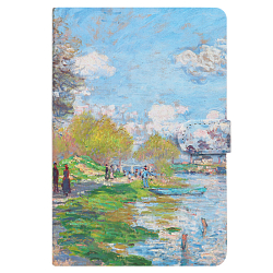 Блокнот 12,7*19 см 112л на магнитной застёжке "Весна у Сены"