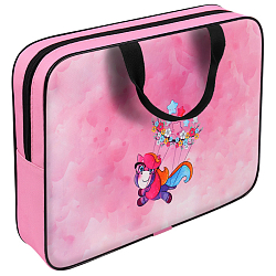 Папка детская с ручками ткань "Весёлый пони"