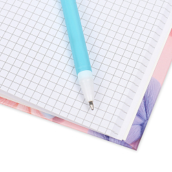 Блокнот 13,5*18 см 50л с замком "Цветы" с ручкой