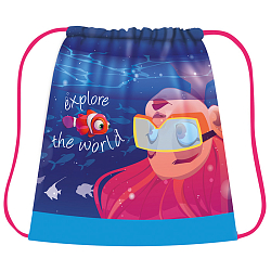 Сумка для сменной обуви, ткань Познавай мир