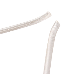 Ободок бежевый для волос с ушками жемчуг