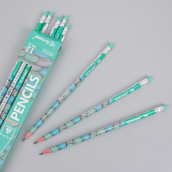 Карандаш ч/г с ластиком