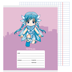 Тетрадь  24л клетка  цв. обл "Суперсила!"