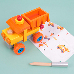 Машинка "Engineering vehicles" деревян. Игрушка
