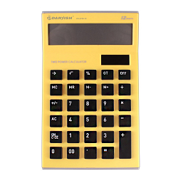 Калькулятор настольный 12 разр.  "Darvish" 109*174*26мм  жёлтый