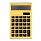 Калькулятор настольный 12 разр.  "Darvish" 109*174*26мм  жёлтый