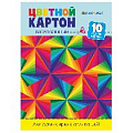Картон цветной  А4 10л. 10цв. "Darvish" ассорти плотность 200г/м2  РБ