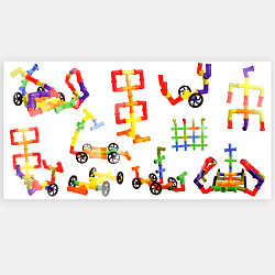 Конструктор детский пластиковый  80 деталей