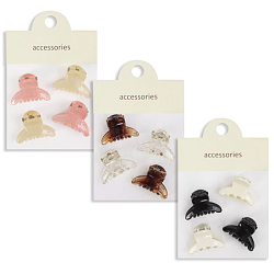 Заколка-краб для волос 4 шт в наборе