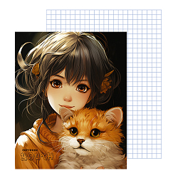 Тетрадь  48л кл "Дети, кошки" обложка УФлак