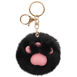 Брелок "Лапка" цвет чёрный