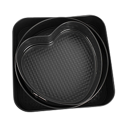 Формы для запекания разъемные (сердце, круг, квадрат) 3 шт. в наборе