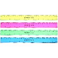 Линейка  30см пластиковая цветная
