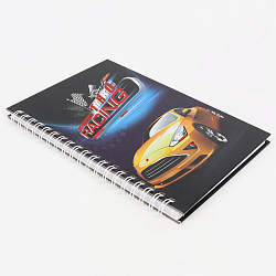 Блокнот 13*18 см 48л на спирали "Turbo Racing"