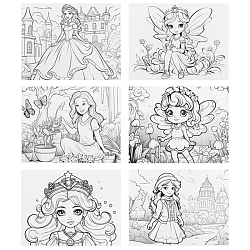 Альбом для рисования 24л + 6л раскраска "Милая девочка" на гребне