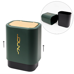 Ёмкость для мусора настольная темн.зелёная