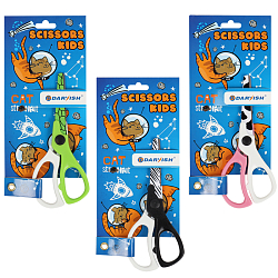 Ножницы 13см "Darvish" закругленные цветные лезвия с европодвесом