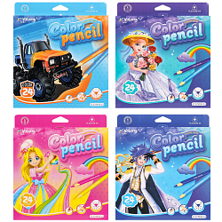 Карандаши 24цв трёхгранный корпус