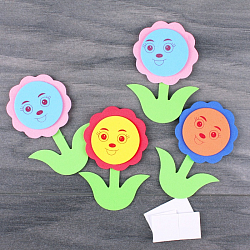 Наклейки  для декорирования "Цветочек" 4шт/уп