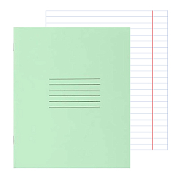 Тетрадь   12л линейка обл. зеленая