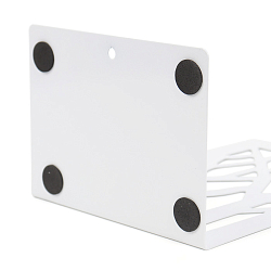 Подставка-ограничитель для книг (2шт в комплекте) металлическая белая