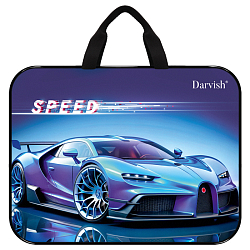 Папка детская с ручками ткань "Скорость"