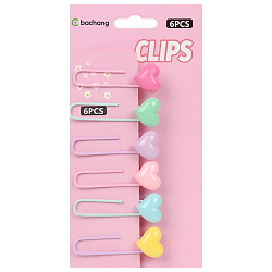 Скрепки декоративные сердечки