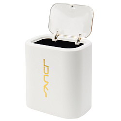 Ёмкость для мусора настольная белая