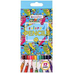 Карандаши  12цв "Darvish" "Совята" корпус шестигранный (набор)