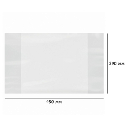 Обложка для контурных карт  п/э 150 мкм прозрачная  (290*450мм) РБ