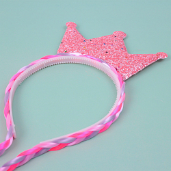 Праздничное украшение ободок "Косички" с короной