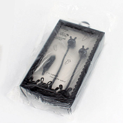 Наушники "Зверьки" вакуумные проводные с микрофоном  (4 вида)